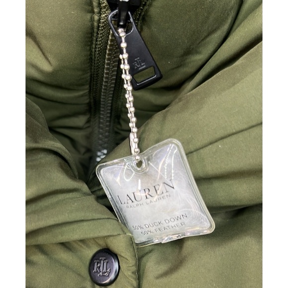 Ralph Lauren Down Puffer Long Coat w/ Hood (Size: M) - Picture 7 of 11